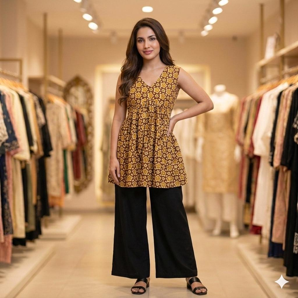 SHORT KURTI + SLEEV
